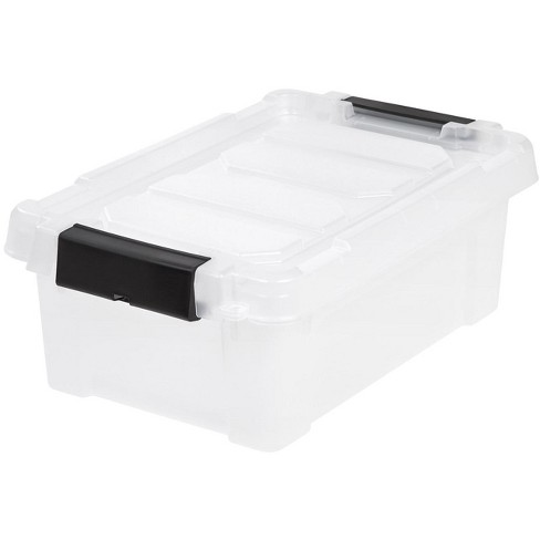 Iris Usa 19qt 6pack Clear View Plastic Storage Bins With Lids And Secure  Latching Buckles : Target
