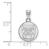 Black Bow Jewelry 14k White Gold Butler Bulldogs NCAA Small Pendant - 2 of 3