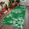 Christmas Rug Washable Rug for Living Room, Snowflake Printed Mats - 2 of 4