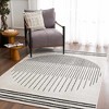 Hauteloom Angus Black&White Geometric Area Rug - 2 of 4