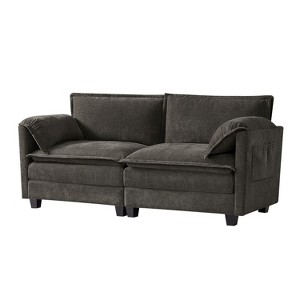 Melisa Modern Dual-layer Cushions sectional Sofa|ARTFUL LIVING DESIGN-LIGHT GREY - 1 of 4