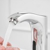 BWE Battery Powered Touchless Single Hole Bathroom Faucet With Deckplate Included and Pop Up Drain - 4 of 4