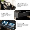 3-Tier Toy Storage Cabinet and Bookcase with Cubby Organizer, Modern Kids Shelf for Playroom - 3 of 4