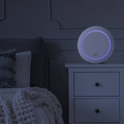 White Compact HEPA Air Purifier with Odor Absorbing Filter