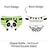 Big Dot of Happiness Party Like a Panda Bear - Diaper Shaped Raffle Ticket Inserts - Baby Shower Activities - Diaper Raffle Game - Set of 24 - 2 of 4