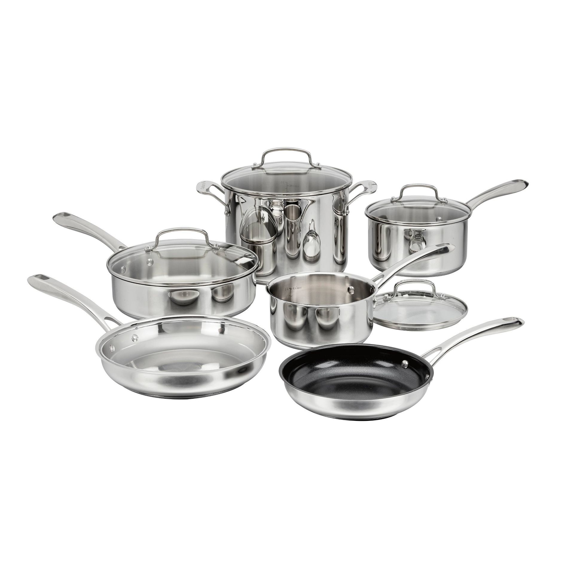Cuisinart 10pc Classic Stainless Steel Cookware Set