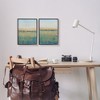 Stupell Industries Sunset Open Meadow Soft Green Floral Field 2pc Framed Giclee Art Set, Black, 11" x 14" - 2 of 4