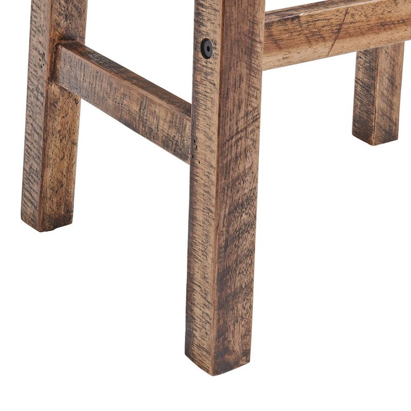 26&#34; Durango Industrial Wood Counter Height Barstool Dark Brown - Alaterre Furniture, 5 of 7