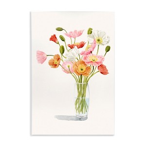 Stupell Industries Vivid Poppies Glass Floral Bouquet Arrangement Wall Plaque Art - 1 of 4