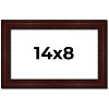 PosterPalooza | Photo Size Distressed Brown Picture Frame - UV Acrylic, Foam Board Backing, Hanging Hardware - 2 of 4