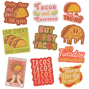 Taco Stickers Extra Large Stickers for Adults Funny Adhesives with Memes - Crazy Dog - 1 of 4