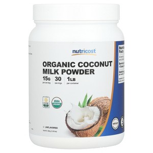 Nutricost Organic Coconut Milk Powder, Unflavored, 1 lbs (454 g) - 1 of 2