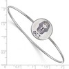 Black Bow Jewelry Sterling Silver Phi Sigma Sigma Greek Life Bangle Bracelet 7 Inch - 2 of 3