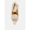 Rhodolia Diamante Brooch Detail Satin Pumps Women - 4 of 4