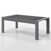 Sapphtopaz Patio Outdoor Table All-Weather Aluminum Patio Dining Table Rectangular Outdoor Coffee Table Picnic Table for Indoor Outdoor Use - 3 of 4