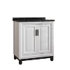 Modern 30" Single Sink Freestanding Bath Vanity Marble Pattern Top - Festivo - 4 of 4