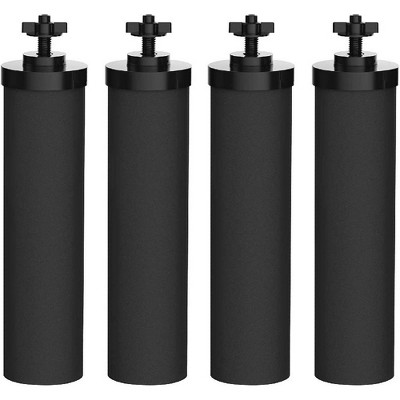 Nispira Premium Water Filter Black Element Cartridge Compatible with Berkey Countertop Water Purification System. Compared to Part BB9. 4 Filters