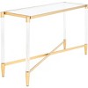 Kyla Acrylic Console Table - Clear, Gold - Safavieh - image 4 of 4