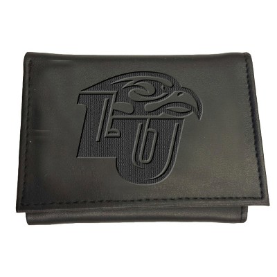 Evergreen NCAA Liberty Flames Black Leather Trifold Wallet Officially Licensed with Gift Box