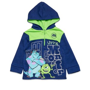Disney Mickey Mouse Puppy Dog Pals Toy Story Cars Lion King Winnie the Pooh Monsters Inc. Fleece Half Zip Hoodie Toddler - 1 of 4