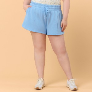 Blogilates Women's Mommy & Me Marshmallow Dolphin Shorts - Medium Blue ...