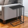 HomeRoots 24" Black Iron Abstract End Table - 2 of 4