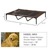 48" x 36" Elevated Cooling Dog Bed for Large Dogs,Indoor Outdoor Raised Pet Cot with Mesh Center - LAOTIES - 3 of 4