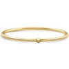 Pompeii3 18K Gold Plated Silver Polished 3mm Slip-On Bangle Bracelet - 2 of 3