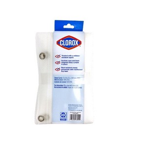 Clorox 72 in. H X 72 in. W Clear Shower Curtain Liner PEVA - 1 of 1