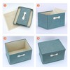 REGALWOVEN Collapsible Fabric Storage Bin with Lid and Handle for Shelves Closet 1 Pc - 3 of 4