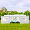 Karl Home | 10 Ft. X 30 Ft. White Water-Proof Party Tent With 7 Removable Sidewalls - 2 of 4