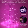 Hachikiko 5 - Tier Acrylic Cupcake Stand with LED String Light, Premium Cupcake Holder Tower for Weddings, Birthday Parties Decor - 2 of 4