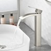 Cobbe Single Handle Single Handle Bathroom Vessel Sink Faucet with and Pop-Up Drain Single-Hole Installation Brushed Nickel - 3 of 4