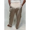 Women's Satin Cargo Joggers - KLd. Signature - 2 of 3
