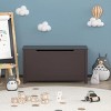 KTMBDW Wooden Toy Box Storage with Safety Hinged Lid for Girls and Boys - 3 of 4