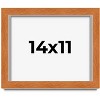 PosterPalooza | Photo Size Flat Brown Picture Frame - UV Acrylic, Foam Board Backing, Hanging Hardware - 2 of 4
