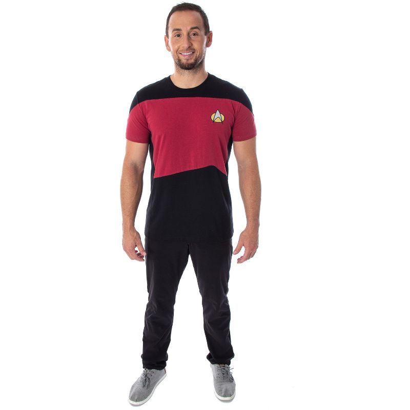 Star Trek Next Generation Men's Picard Uniform Costume Short Sleeve T-Shirt, 5 of 6