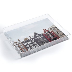 Henrike Schenk - Travel Photography Typical Houses Of Amsterdam Acrylic Tray -Deny Designs - 1 of 4