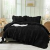 BAGOKIE 3 Pieces Seersucker Ruffle Bed in a Bag Comforter Set - 2 of 4