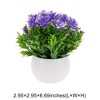 Unique Bargains Artificial Plants Semi-circle Lotus Bowl Plastic 2.95"x2.95"x6.69" 1 Pc - 3 of 4