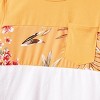 PATPAT Family Matching Mommy and Me Floral  Strap Midi Dresses and Splicing Short-sleeve T-shirts Sets - 4 of 4
