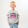 The Juniper Shop Live Love Gymnastics Youth Sweatshirt - 3 of 4