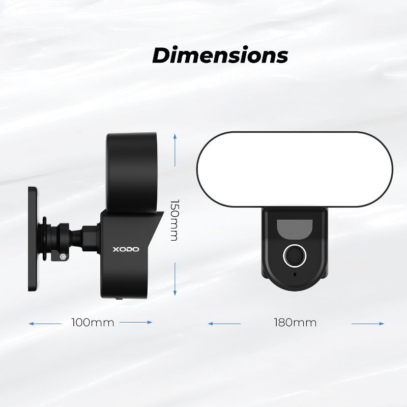 Xodo E9 Security Camera Wi-Fi Outdoor, Smart Floodlight Security Camera, 4 of 8