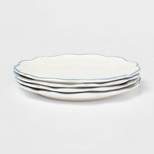 11" 4pk Melamine Dinner Plates White - Threshold™ designed with Studio McGee