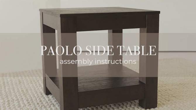 Maven Lane Paulo Wooden Side Table, 2 of 9, play video