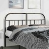 vidaXL 38.2 Inch Metal Headboard,  Farmhouse Headboard Only, Black, Queen - 2 of 4