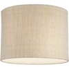 Springcrest Set of 2 Drum Lamp Shades Gold Silver Weave Medium 15" Top x 15" Bottom x 11" High Spider with Harp and Finial Fitting - 3 of 4