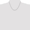 Black Bow Jewelry 2.5mm Sterling Silver D/C Solid Open Cable Chain Necklace - 2 of 4