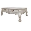 HomeRoots 57" Bone Wood Coffee Table With Two Drawers - 4 of 4