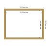Amanti Art Grace Brushed Gold Narrow Framed Magnetic Dry Erase Board - 4 of 4